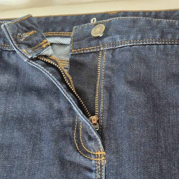 Boden Classic 5-Pocket Dark Wash Denim Above The Knee Skirt - Size 18L - Picture 4 of 10